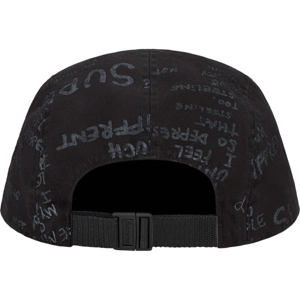 Supreme Gonz Poems Camp Cap - Black (front)