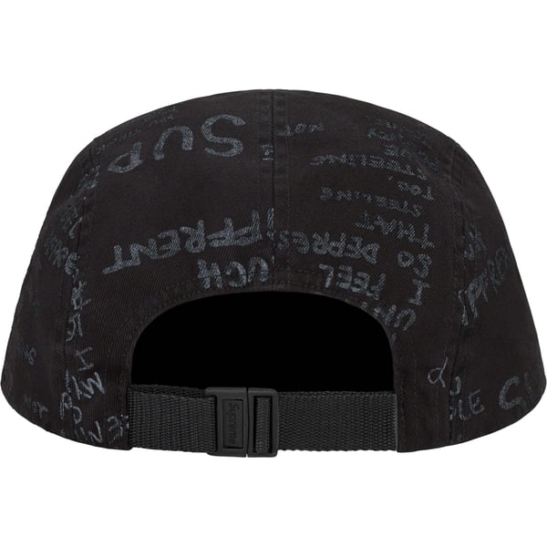 Supreme Gonz Poems Camp Cap - Black (front)