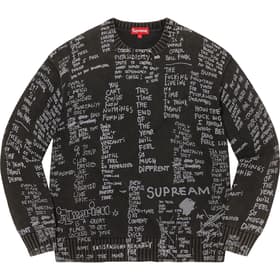 Supreme Gonz Poems Sweater Black