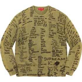 Supreme Gonz Poems Sweater Olive