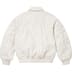 Supreme GORE-TEX Infinium WINDSTOPPER Leather Varsity Jacket - White (front)