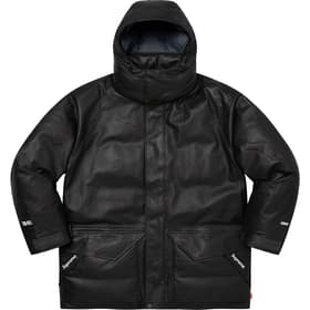 Supreme GORE-TEX Leather 700-Fill Down Parka Black