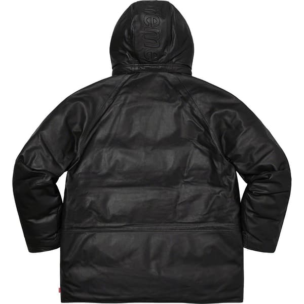 Supreme GORE-TEX Leather 700-Fill Down Parka - Black (front)