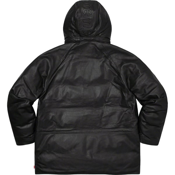 Supreme GORE-TEX Leather 700-Fill Down Parka - Black (front)