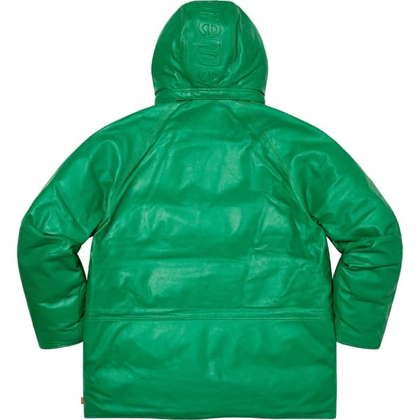 Supreme GORE-TEX Leather 700-Fill Down Parka - Green (front)