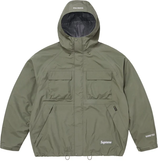 Supreme GORE-TEX Shell Jacket - Olive (front)