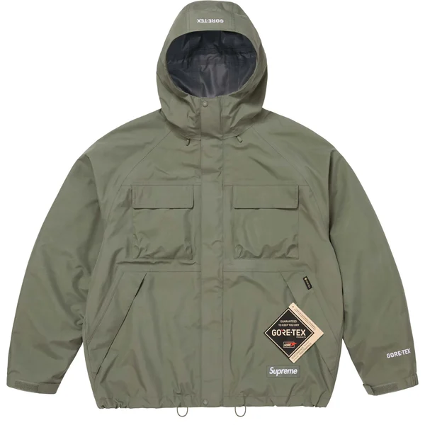 Supreme GORE-TEX Shell Jacket - Olive (front)