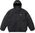 Supreme GORE-TEX Stripe Hooded Jacket - Black (front)