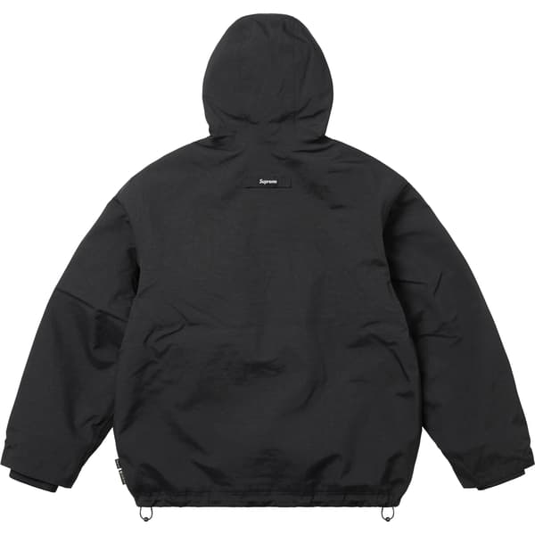 Supreme GORE-TEX Stripe Hooded Jacket - Black (front)