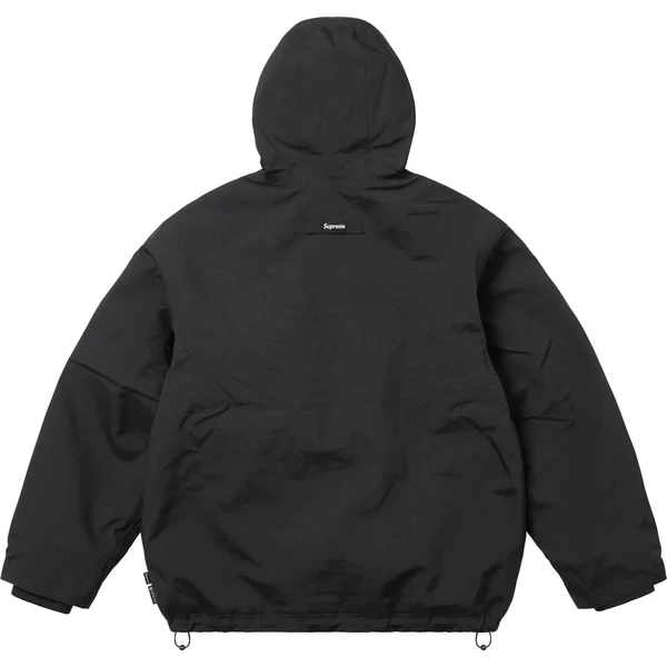Supreme GORE-TEX Stripe Hooded Jacket - Black (front)