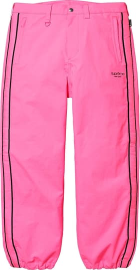 Supreme GORE-TEX Stripe Pant Fluorescent Pink