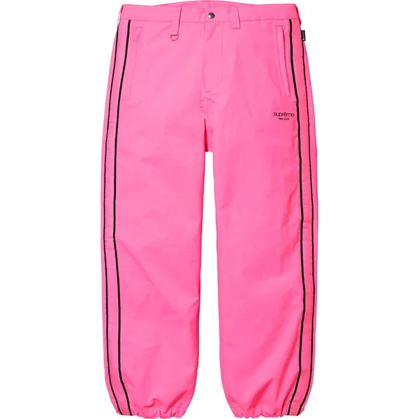 Supreme GORE-TEX Stripe Pant - Fluorescent Pink (front)