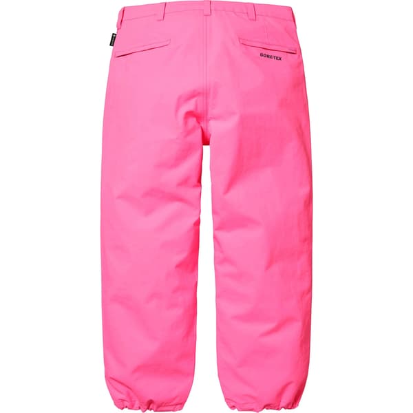 Supreme GORE-TEX Stripe Pant - Fluorescent Pink (front)