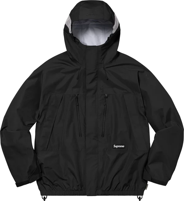 Supreme GORE-TEX Taped Seam Shell Jacket - Black (front)