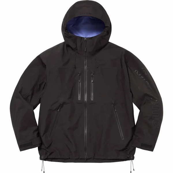 Supreme GORE-TEX Taped Seam Shell Jacket - Black (front)