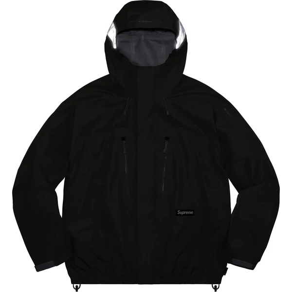 Supreme GORE-TEX Taped Seam Shell Jacket - Black (front)