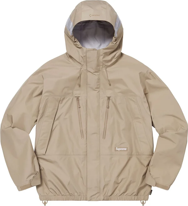 Supreme GORE-TEX Taped Seam Shell Jacket - Tan (front)