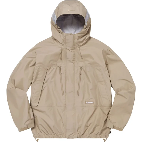 Supreme GORE-TEX Taped Seam Shell Jacket - Tan (front)