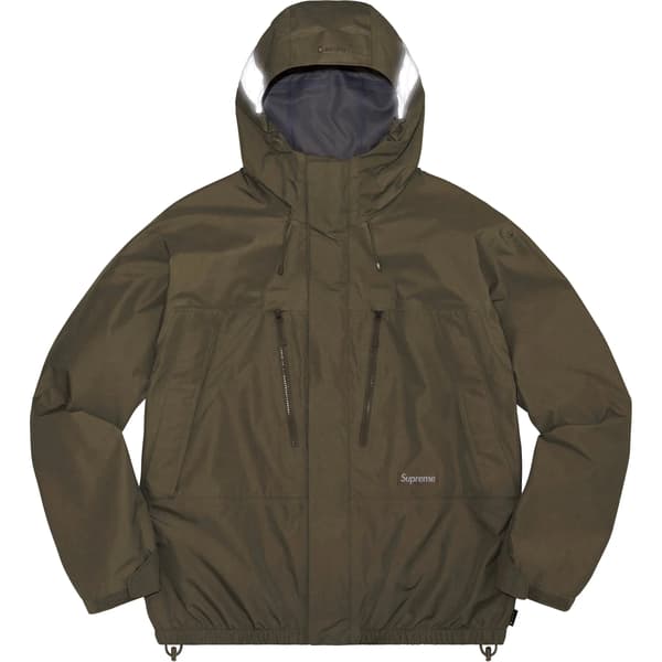Supreme GORE-TEX Taped Seam Shell Jacket - Tan (front)