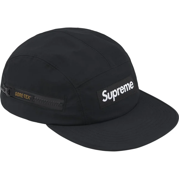 Supreme GORE-TEX Zip Pocket Camp Cap - Black (front)