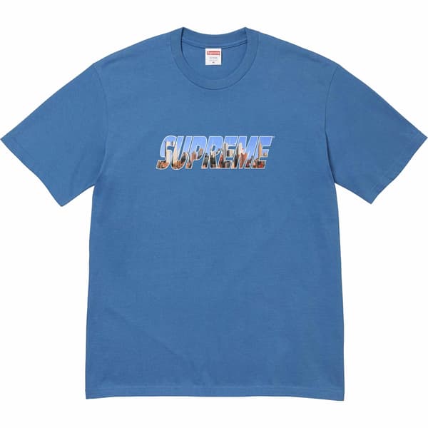 Supreme Gotham Tee - Faded Blue (front)