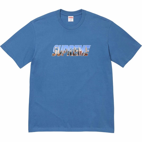 Supreme Gotham Tee - Faded Blue (front)