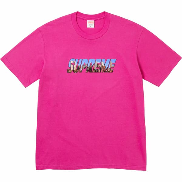 Supreme Gotham Tee - Magenta (front)