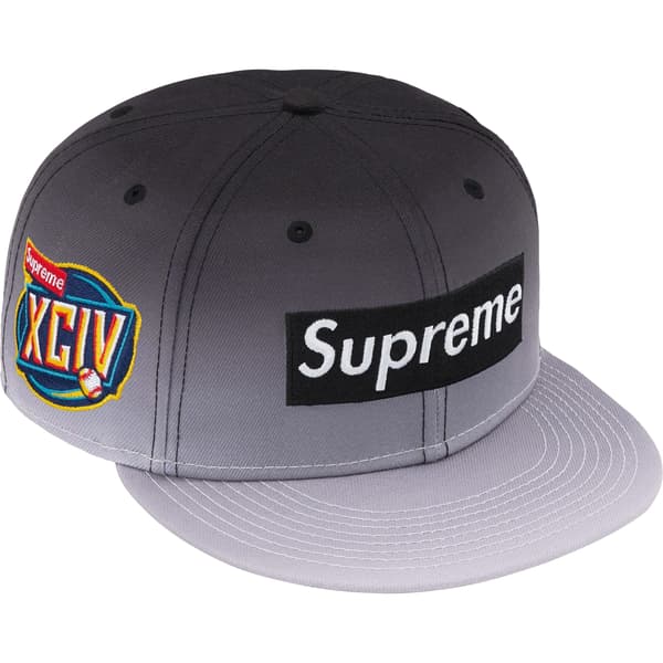 Supreme Gradient Box Logo New Era - Black (front)