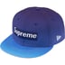 Supreme Gradient Box Logo New Era - Blue (front)