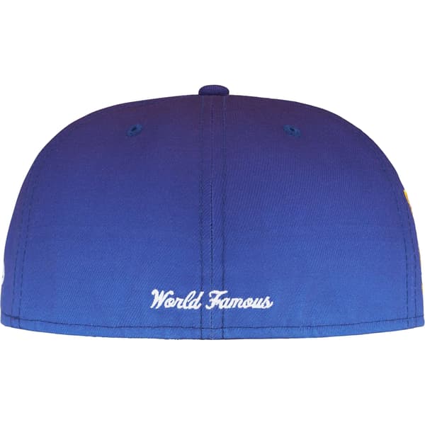 Supreme Gradient Box Logo New Era - Blue (front)