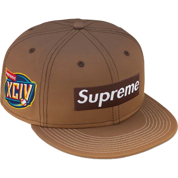 Supreme Gradient Box Logo New Era - Brown (front)