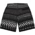 Supreme Gradient Grid Knit Short - Black (front)