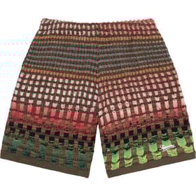 Supreme Gradient Grid Knit Short Brown