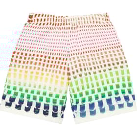 Supreme Gradient Grid Knit Short Natural