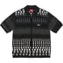 Supreme Gradient Grid Zip Up Polo - Black (front)