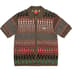 Supreme Gradient Grid Zip Up Polo - Brown (front)