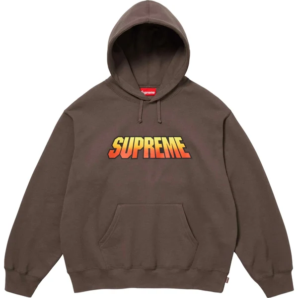Supreme Gradient Hooded Sweatshirt - Brown (front)