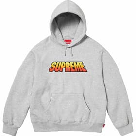 Supreme Gradient Hooded Sweatshirt Heather Grey