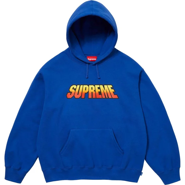 Supreme Gradient Hooded Sweatshirt - Royal (front)
