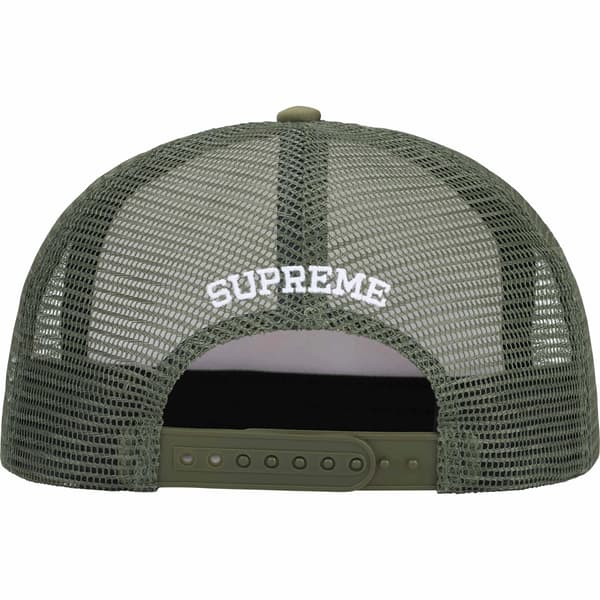 Supreme Gradient Mesh Back 5-Panel - Olive (front)