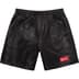 Supreme Gradient Mesh Stripe Baggy Short - Black (front)