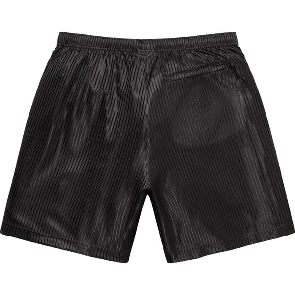 Supreme Gradient Mesh Stripe Baggy Short - Black (front)