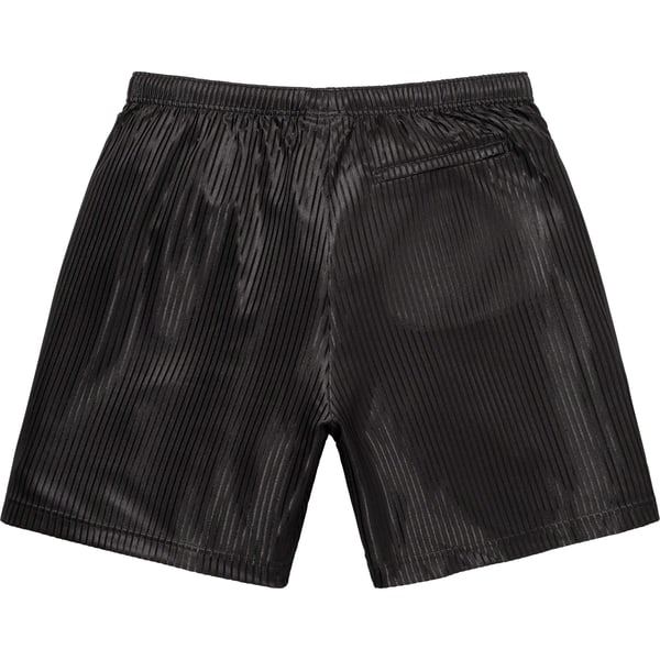 Supreme Gradient Mesh Stripe Baggy Short - Black (front)