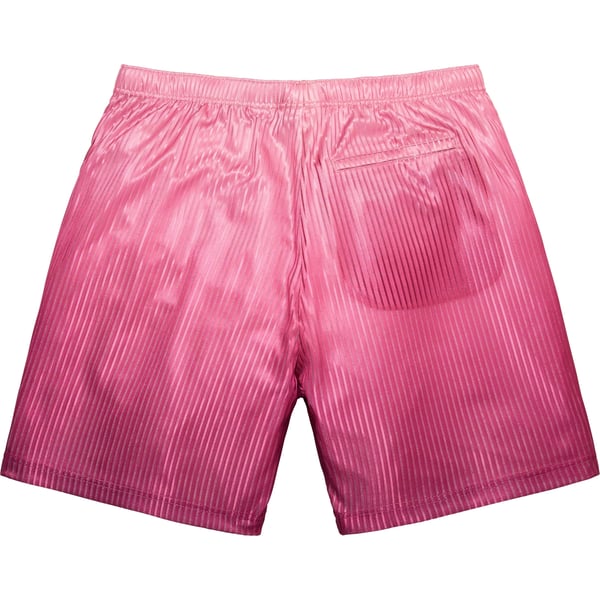 Supreme Gradient Mesh Stripe Baggy Short - Magenta (front)