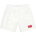 Supreme Gradient Mesh Stripe Baggy Short - White (front)