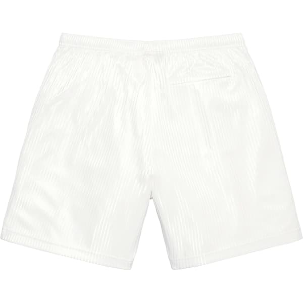 Supreme Gradient Mesh Stripe Baggy Short - White (front)
