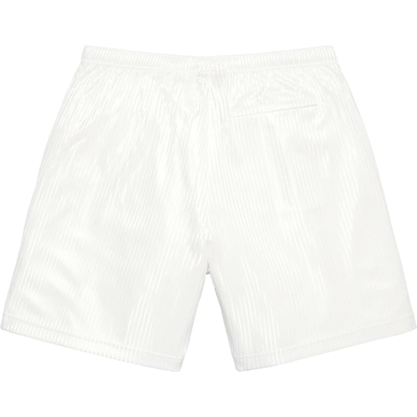 Supreme Gradient Mesh Stripe Baggy Short - White (front)