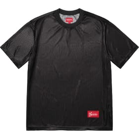 Supreme Gradient Mesh Stripe Jersey Black