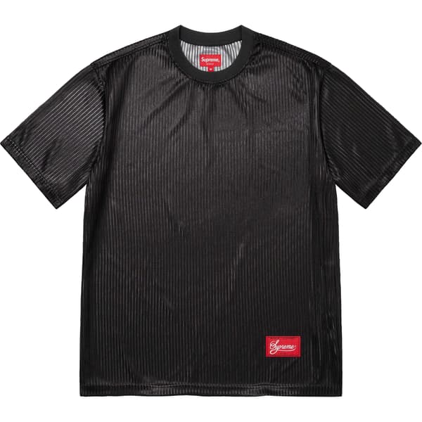 Supreme Gradient Mesh Stripe Jersey - Black (front)
