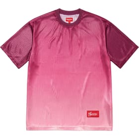 Supreme Gradient Mesh Stripe Jersey Magenta